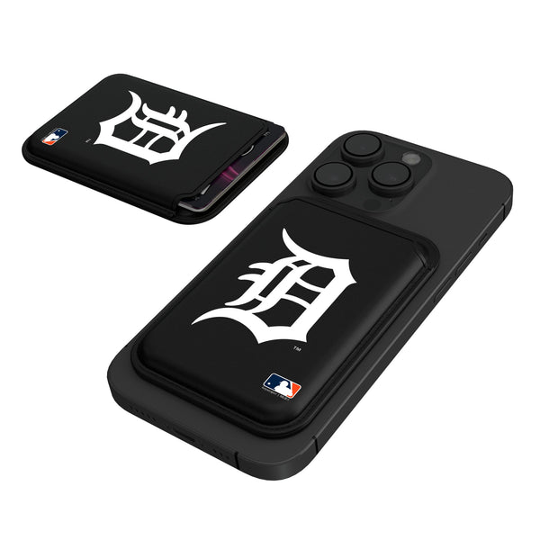 Detroit Tigers Insignia Black Magnetic Credit Card Wallet