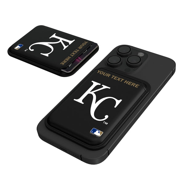 Kansas City Royals Personalized Insignia Black Magnetic Credit Card Wallet