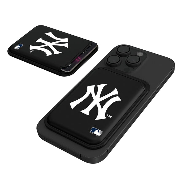 New York Yankees Insignia Black Magnetic Credit Card Wallet