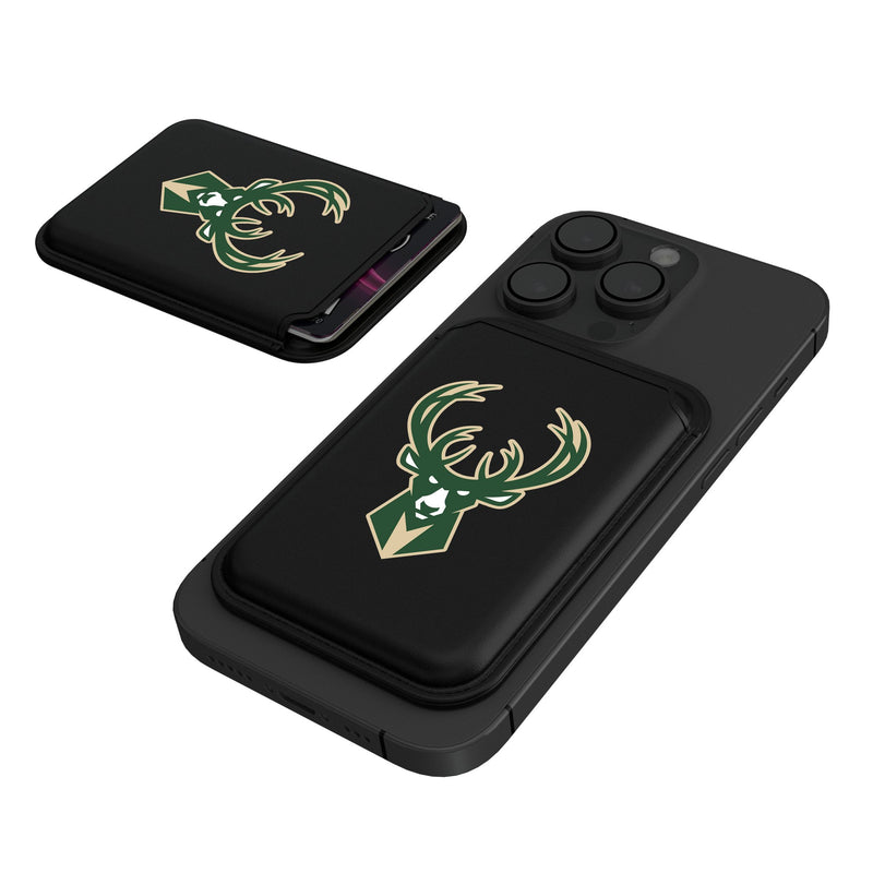 Milwaukee Bucks Insignia Black Magnetic Credit Card Wallet