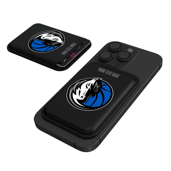 Dallas Mavericks Personalized Insignia Black Magnetic Credit Card Wallet