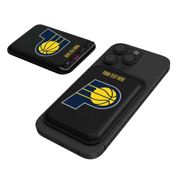 Indiana Pacers Personalized Insignia Black Magnetic Credit Card Wallet