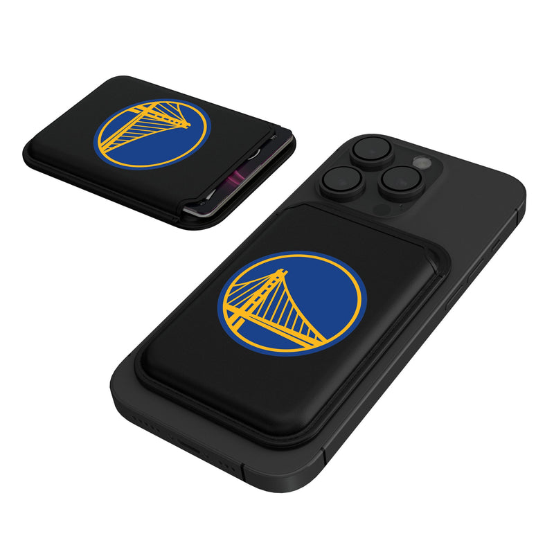 Golden State Warriors Insignia Black Magnetic Credit Card Wallet