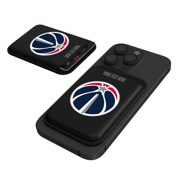Washington Wizards Personalized Insignia Black Magnetic Credit Card Wallet