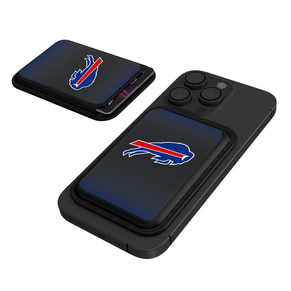 Buffalo Bills Linen Black Magnetic Credit Card Wallet