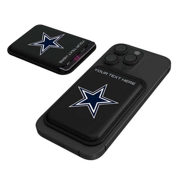 Dallas Cowboys Personalized Insignia Black Magnetic Credit Card Wallet
