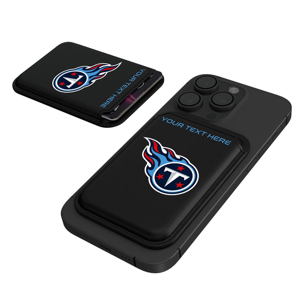 Tennessee Titans Personalized Insignia Black Magnetic Credit Card Wallet