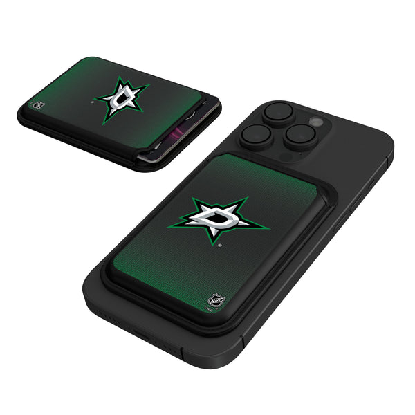 Dallas Stars Linen Black Magnetic Credit Card Wallet