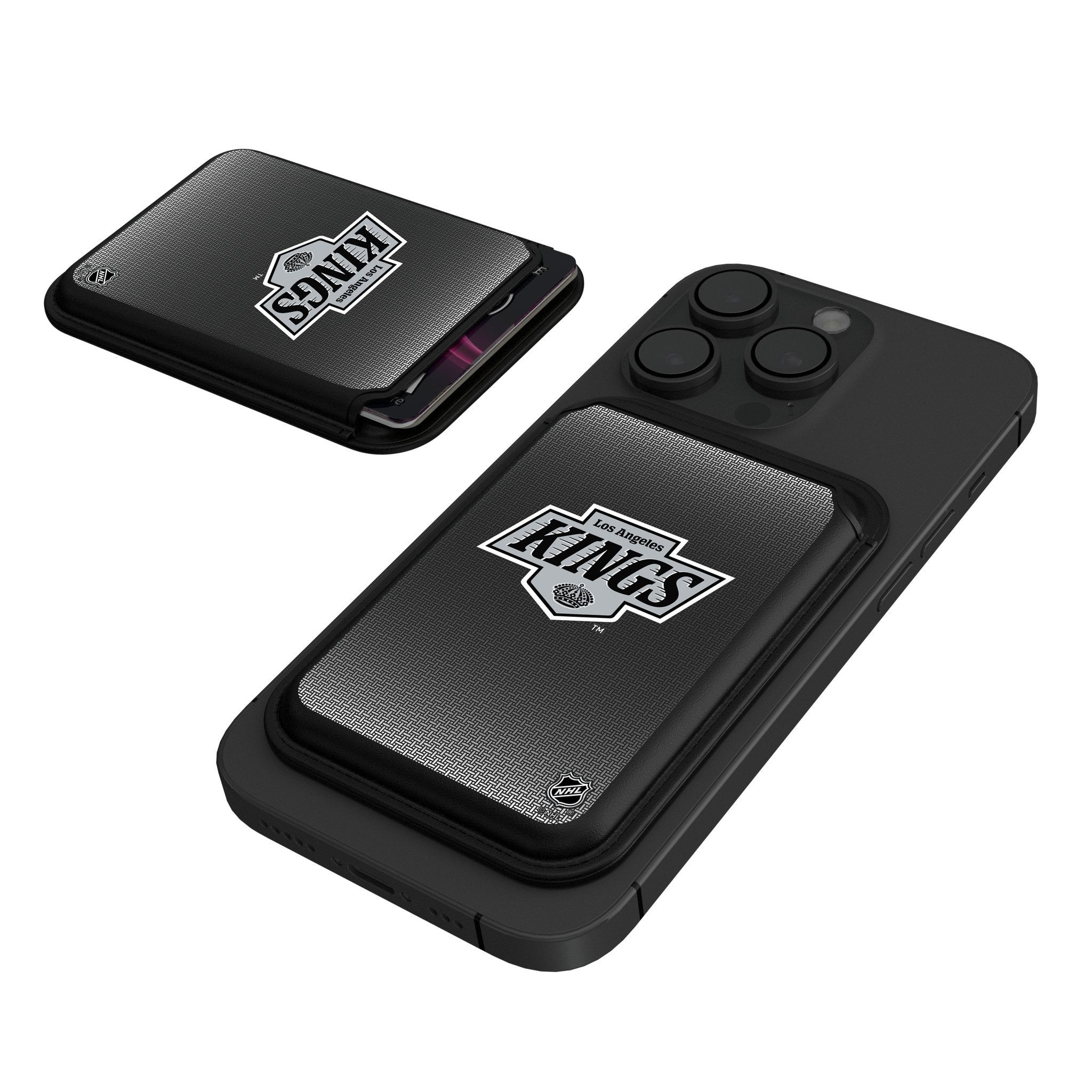 LA Kings Linen Black Magnetic Credit Card Wallet