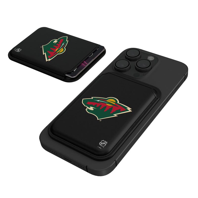 Minnesota Wild Insignia Black Magnetic Credit Card Wallet