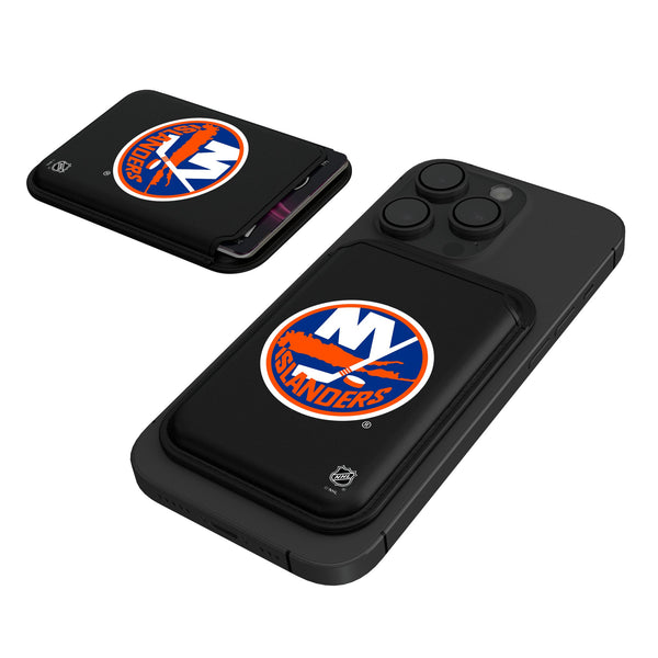 New York Islanders Insignia Black Magnetic Credit Card Wallet