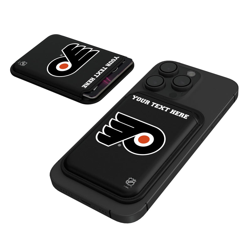 Philadelphia Flyers Personalized Insignia Black Magnetic Credit Card Wallet