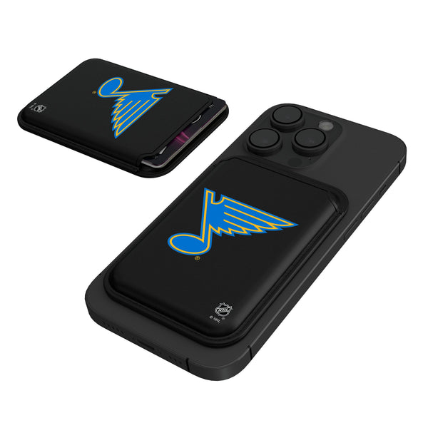 St. Louis Blues Insignia Black Magnetic Credit Card Wallet