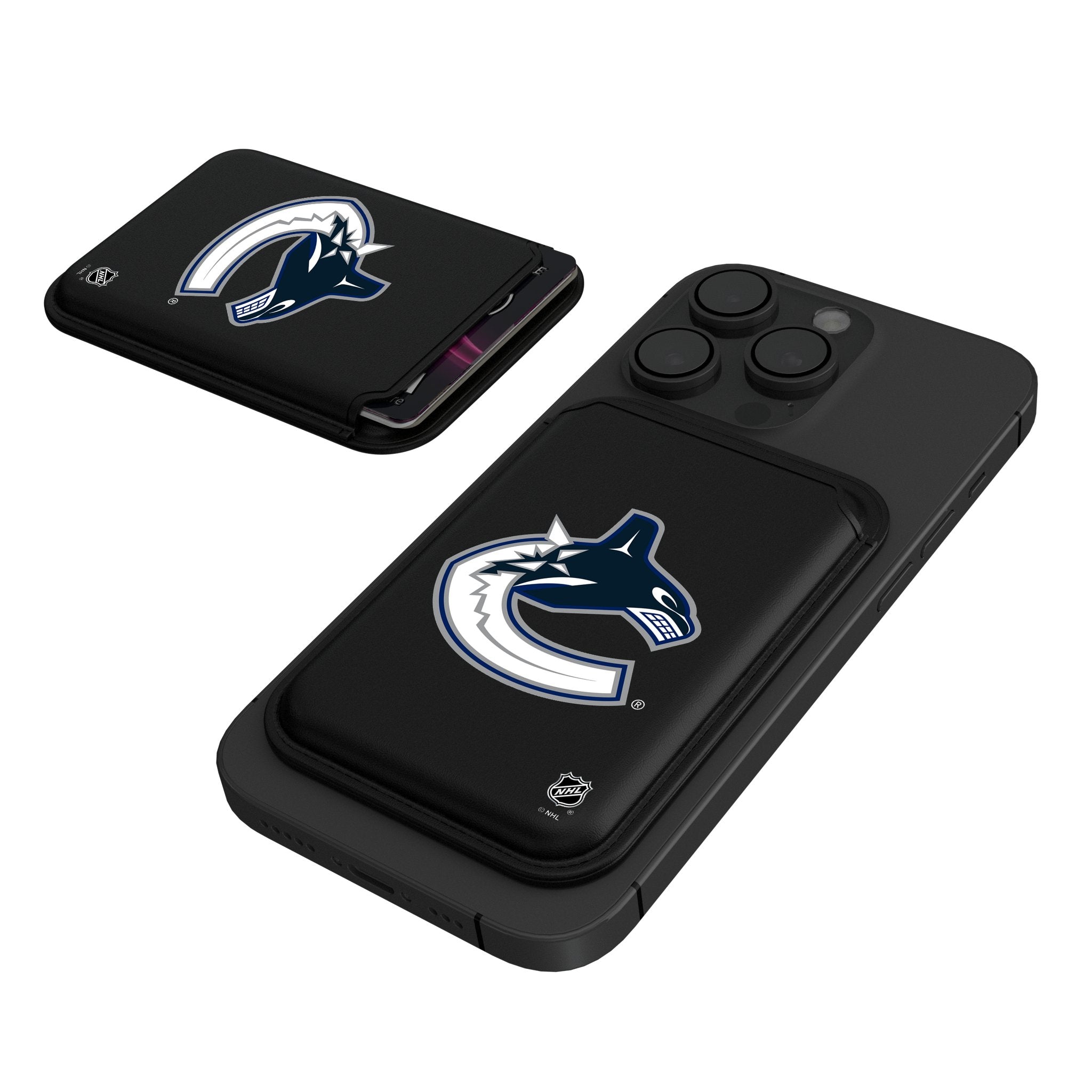 Vancouver Canucks Insignia Black Magnetic Credit Card Wallet