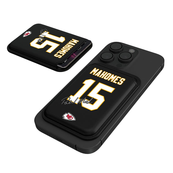 Patrick Mahomes Kansas City Chiefs 15 Ready Black Magnetic Credit Card Wallet