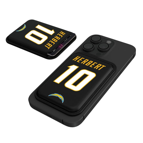 Justin Herbert Los Angeles Chargers 10 Ready Black Magnetic Credit Card Wallet