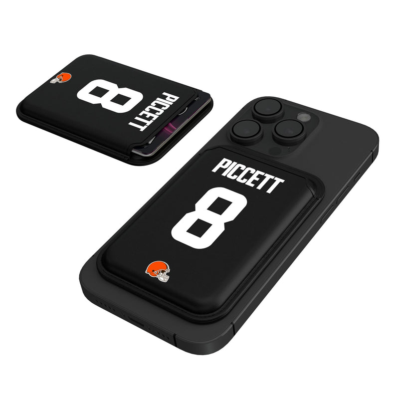 Kenny Pickett Cleveland Browns 8 Game Tactic Black Magnetic Credit Card Wallet