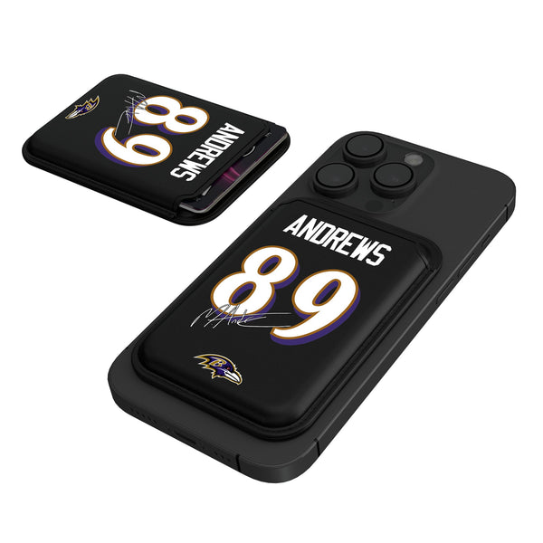 Mark Andrews Baltimore Ravens 89 Ready Black Magnetic Credit Card Wallet