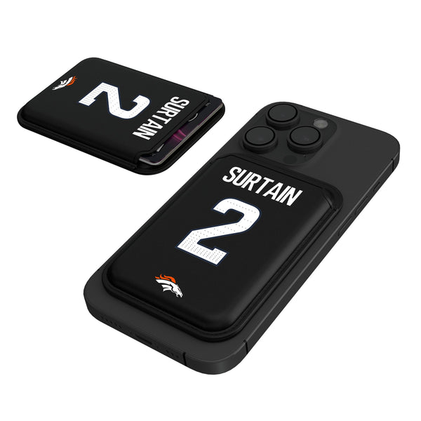 Pat Surtain II Denver Broncos 2 Ready Black Magnetic Credit Card Wallet