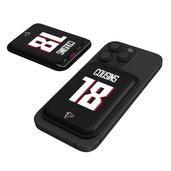 Kirk Cousins Atlanta Falcons 18 Ready Black Magnetic Credit Card Wallet
