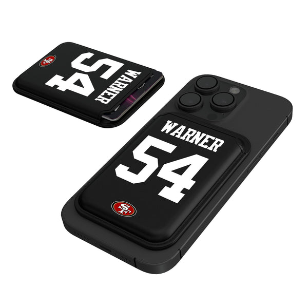 Fred Warner San Francisco 49ers 54 Ready Black Magnetic Credit Card Wallet