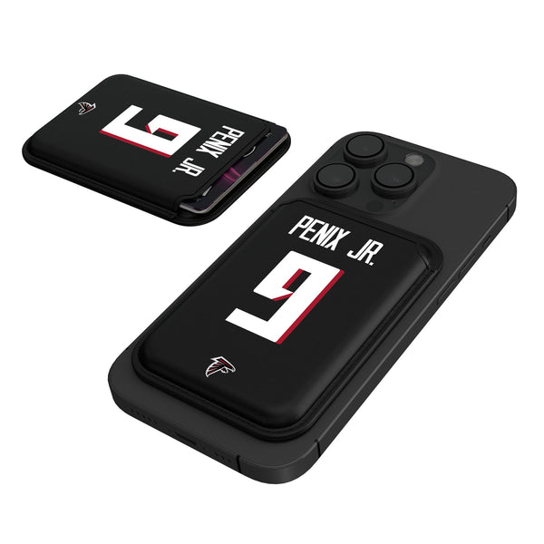 Michael Penix Jr. Atlanta Falcons 9 Game Tactic Black Magnetic Credit Card Wallet