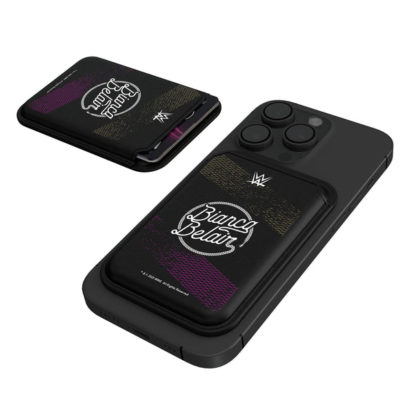 Bianca Belair Steel Black Magnetic Credit Card Wallet