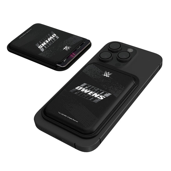 Kevin Owens Steel Black Magnetic Credit Card Wallet