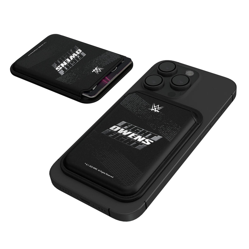 Kevin Owens Steel Black Magnetic Credit Card Wallet
