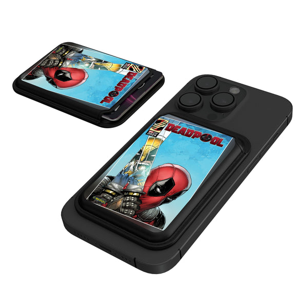 Marvel Deadpool Wolverine Cover Art Black Magnetic Credit Card Wallet