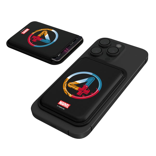 Marvel Fantastic Four Badge Black Magnetic Credit Card Wallet