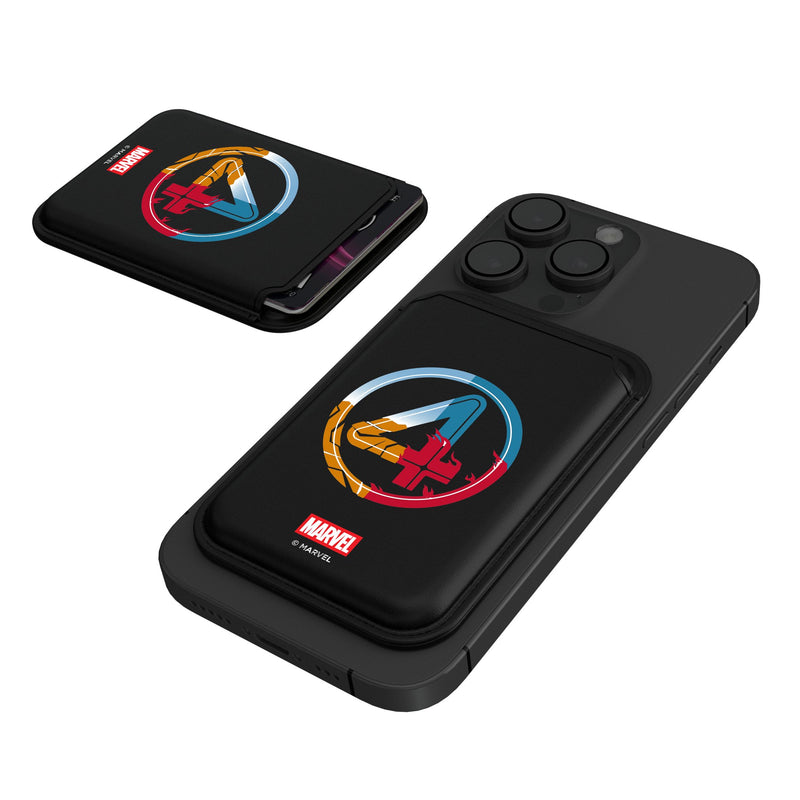 Marvel Fantastic Four Badge Black Magnetic Credit Card Wallet