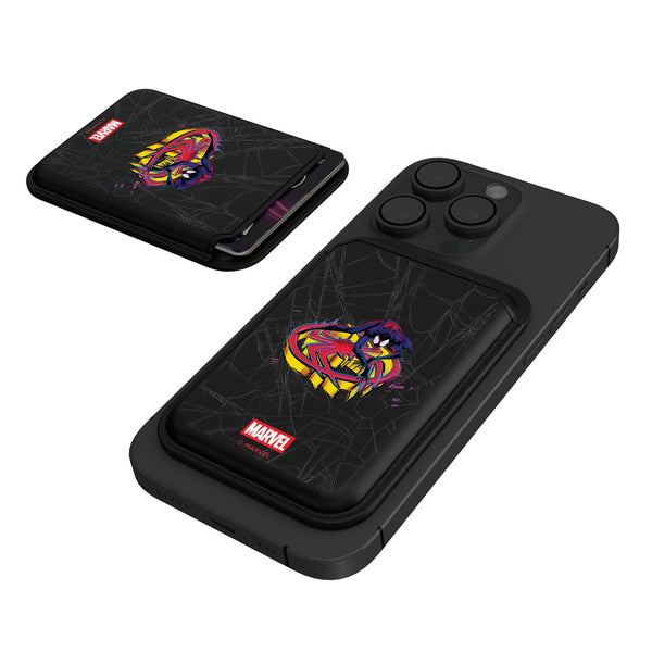 Marvel Miles Morales Badge Black Magnetic Credit Card Wallet