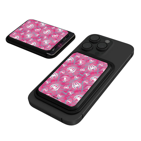 Marvel Spider-Gwen Pattern Black Magnetic Credit Card Wallet