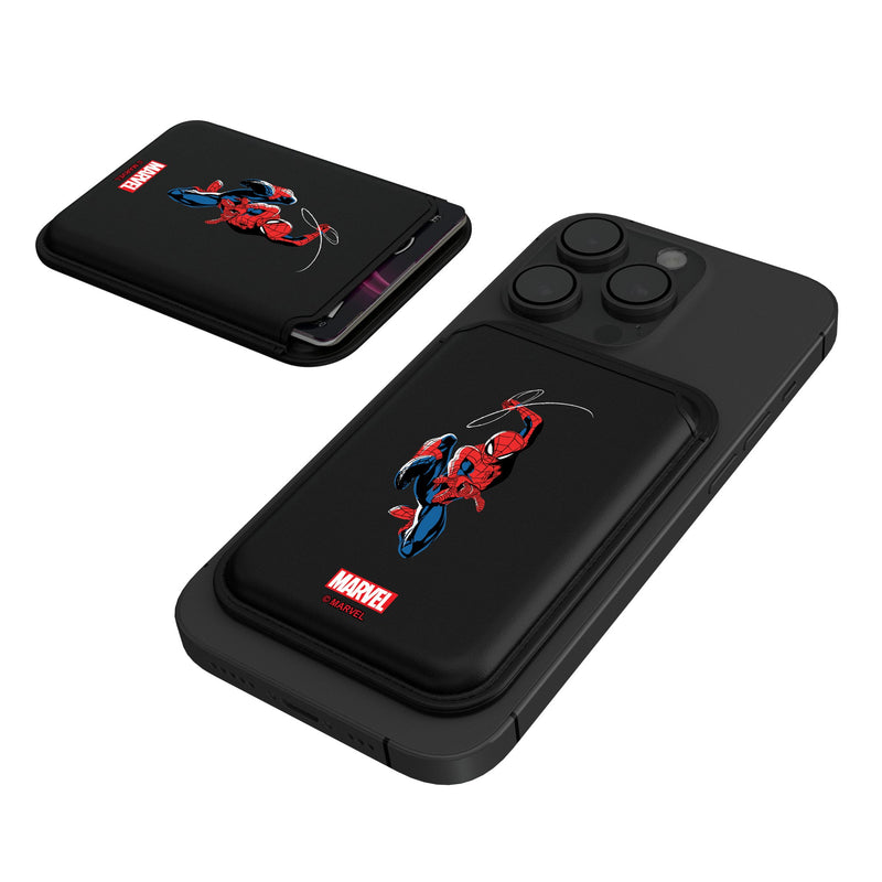 Marvel Spider-Man Badge Black Magnetic Credit Card Wallet