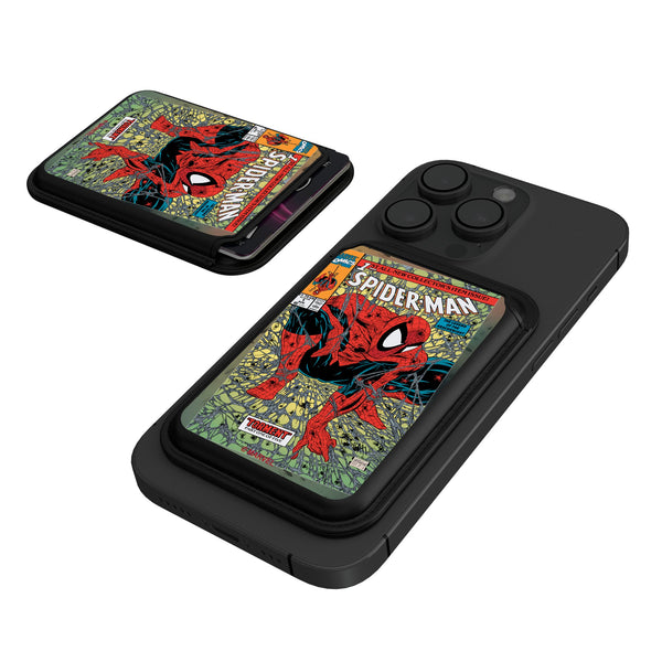 Marvel Spider-Man Classic Cover Black Magnetic Credit Card Wallet