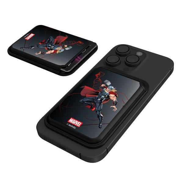 Marvel Avengers Thor MechLine Black Magnetic Credit Card Wallet