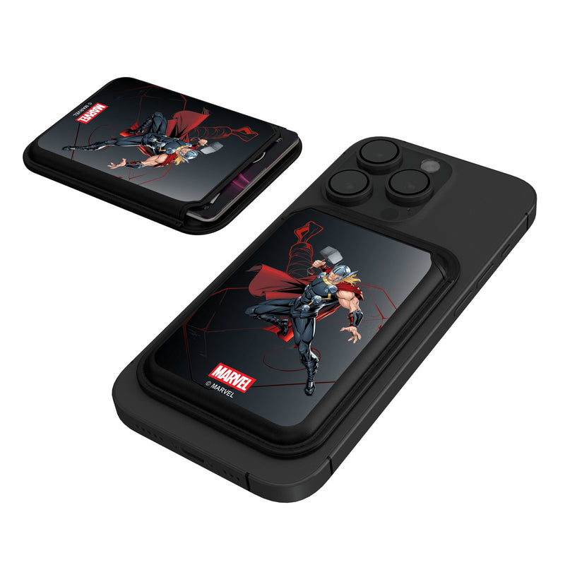 Marvel Avengers Thor MechLine Black Magnetic Credit Card Wallet