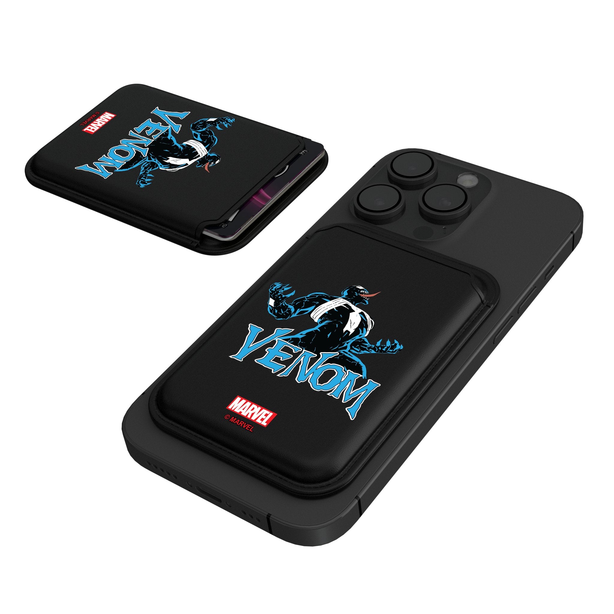 Marvel Venom Badge Black Magnetic Credit Card Wallet