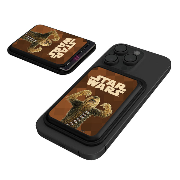 Star Wars Chewbacca Color Block Black Magnetic Credit Card Wallet