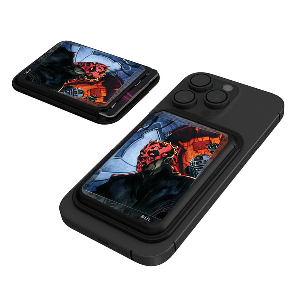 Star Wars Darth Maul Portrait Black Magnetic Credit Card Wallet