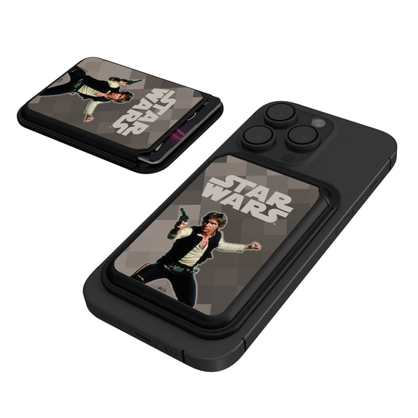 Star Wars Han Solo Color Block Black Magnetic Credit Card Wallet