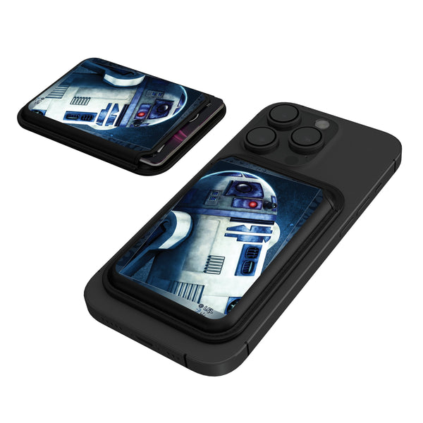 Star Wars R2-D2 Portrait Black Magnetic Credit Card Wallet