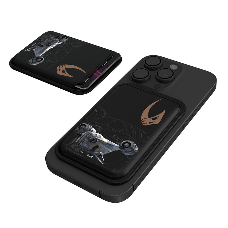 Star Wars Razor Crest FactionTech Black Magnetic Credit Card Wallet