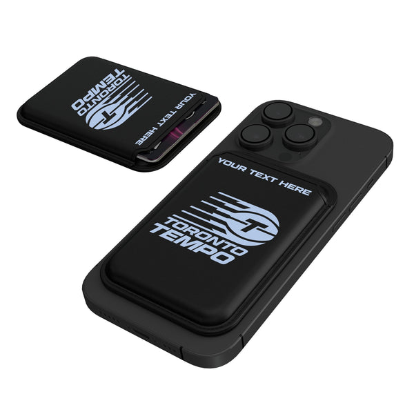 Toronto Tempo Personalized Insignia Black Magnetic Credit Card Wallet