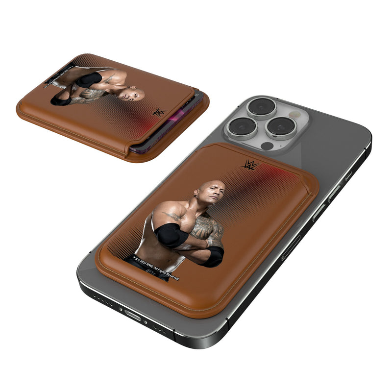 The Rock Superstar Brown Magnetic Credit Card Wallet