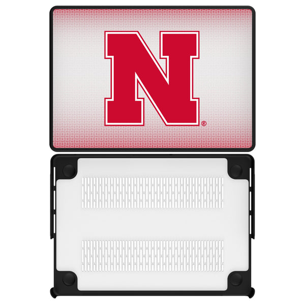 University of Nebraska Huskers Block N Linen MacBook Laptop Case for Apple MacBook