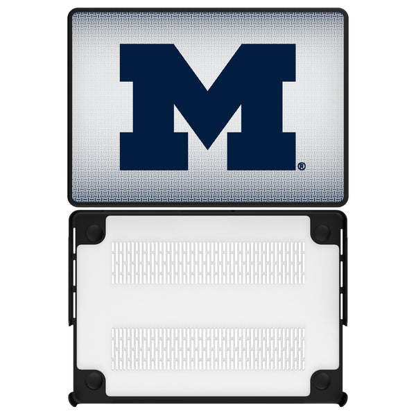 University of Michigan Wolverines Linen MacBook Laptop Case for Apple MacBook