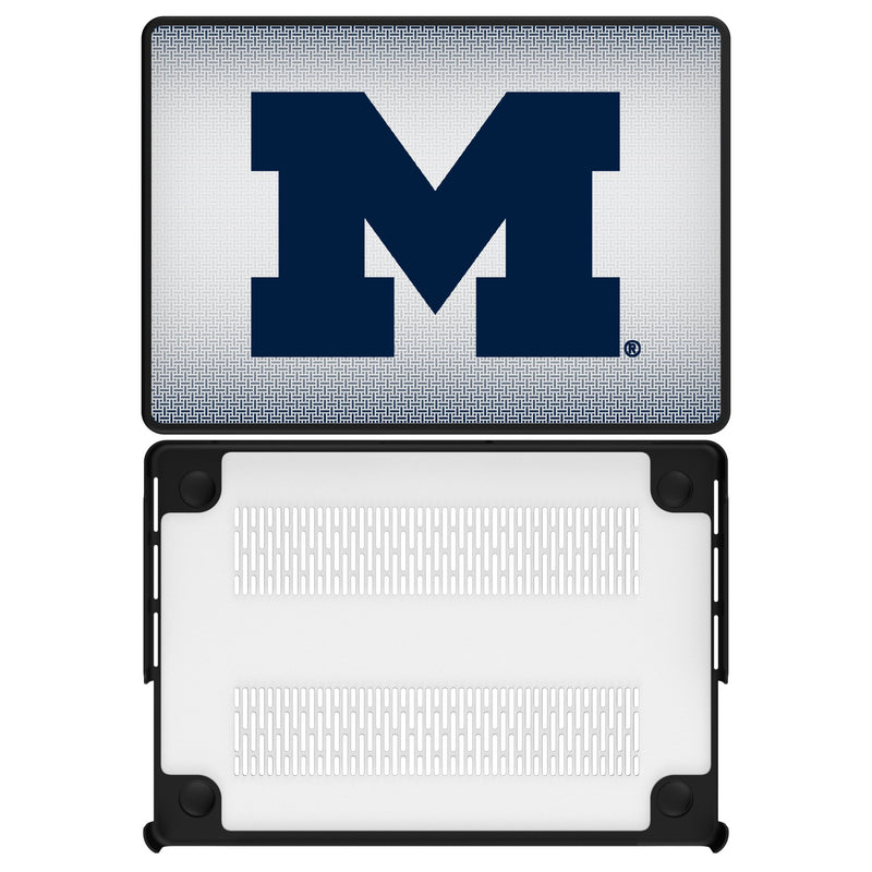 University of Michigan Wolverines Linen MacBook Laptop Case for Apple MacBook