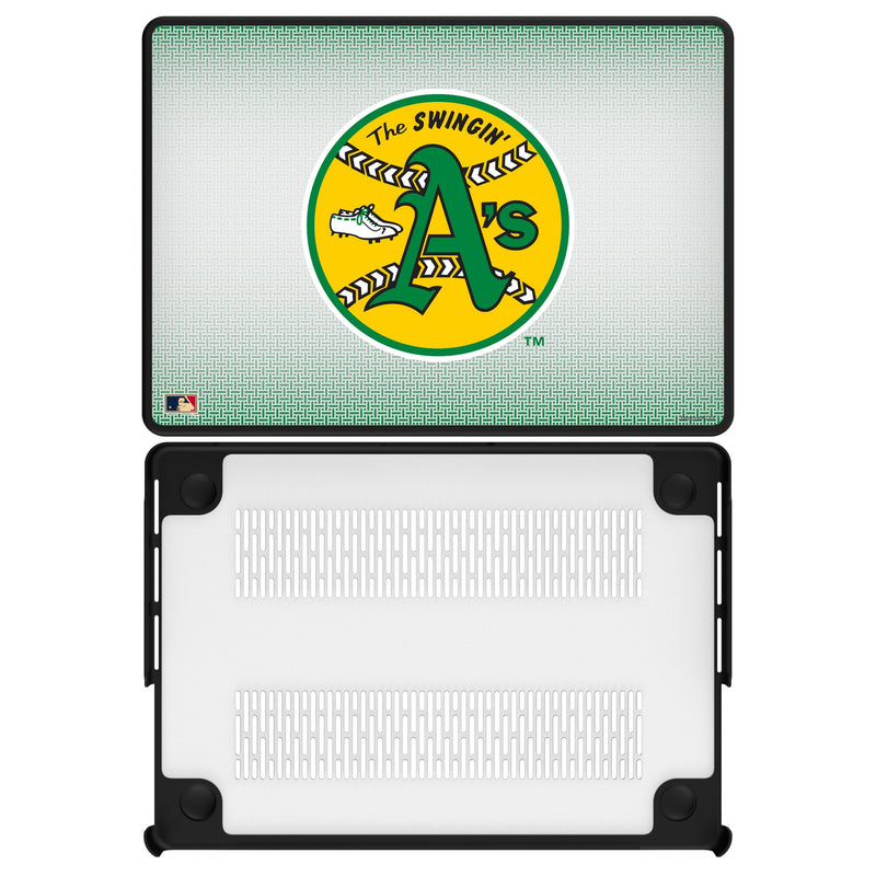 Oakland As 1971-1981 - Cooperstown Collection Linen MacBook Laptop Case for Apple MacBook